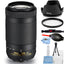 Objectif Nikon AF-P DX NIKKOR 70-300 mm f/4.5-6.3G ED Boîte blanche – Ensemble UV essentiel
