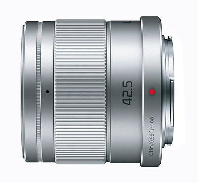 Panasonic Lumix G 42,5 mm f/1,7 ASPH. Objectif POWER OIS (argent) - H-HS043K