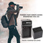 Chargeur rapide ULTIMAXX avec 2 batteries NP-FV100 pour Sony DCR-SR15 et SR2