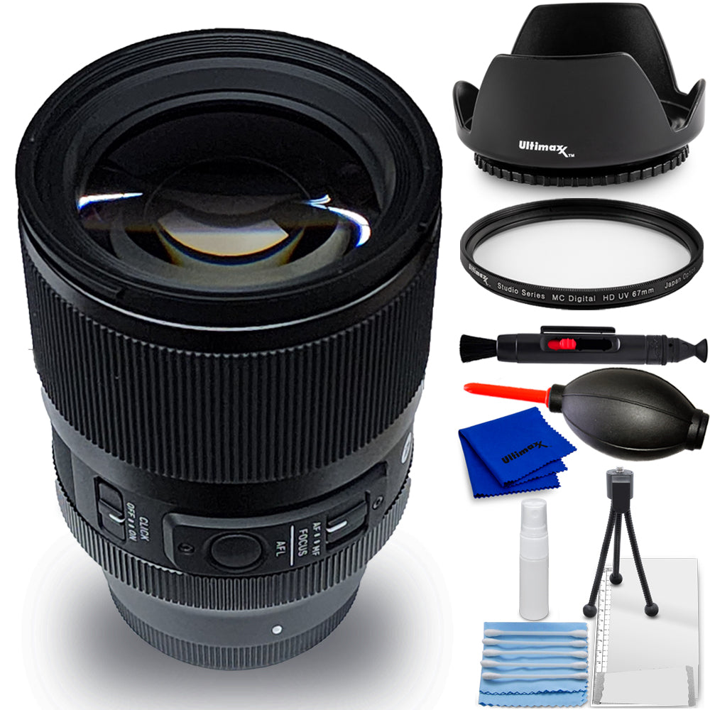 Sigma 50mm f/1.4 DG DN Art Lens (Sony E) 315965 - 7PC Accessory Bundle