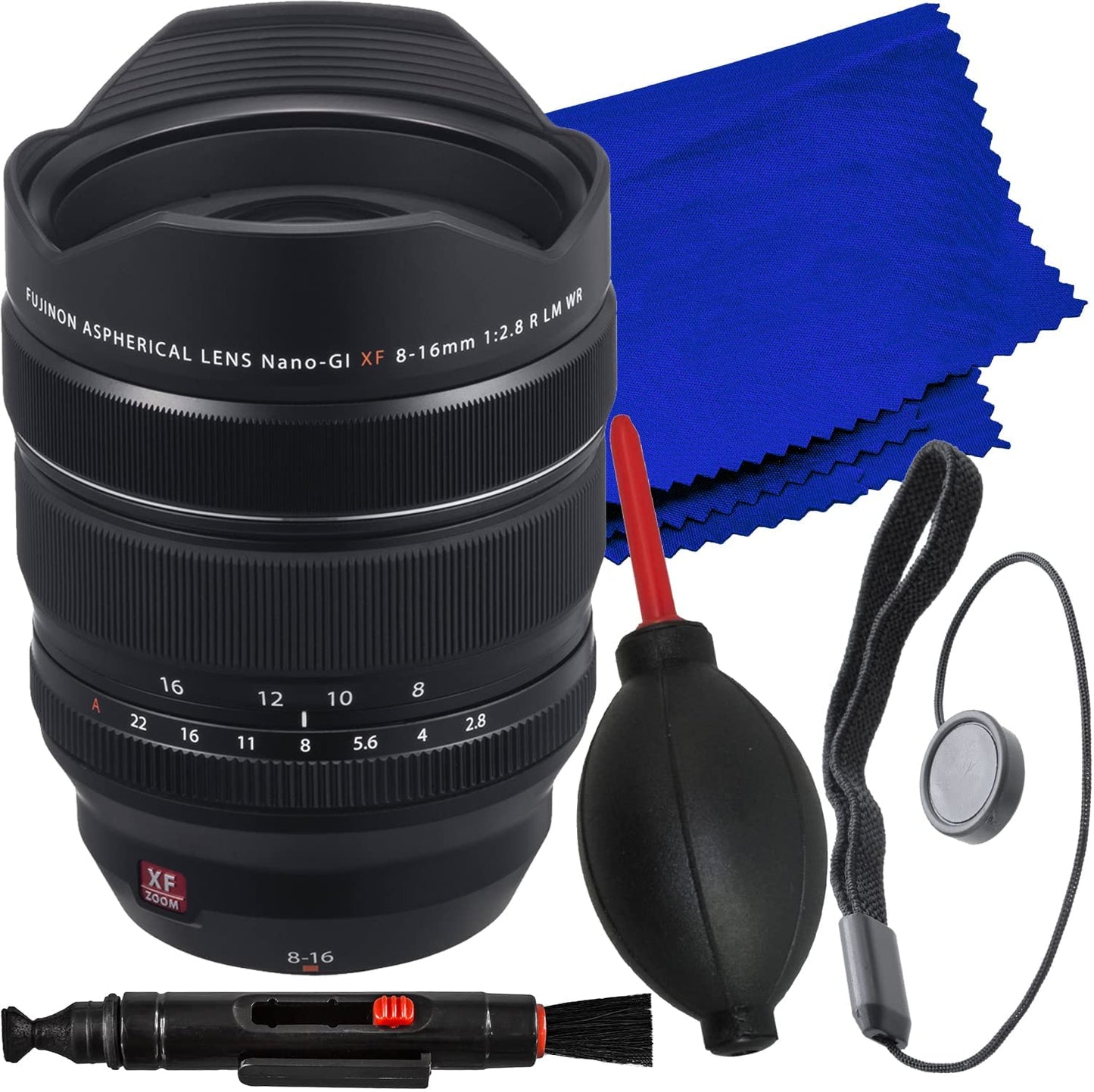 Objectif FUJIFILM XF 8-16 mm f/2.8 R LM WR 16591570 - Lot d'accessoires 5 pièces