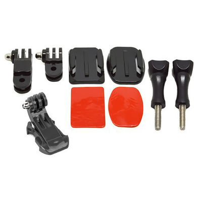 Support latéral de casque adhésif incurvé pour GoPro HERO9 8 7 6 5 4 3+ Kit de caméra de sport