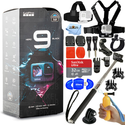 GoPro HERO9 Black Caméscope étanche 4K 23,6 MP + pack d'action 32 Go