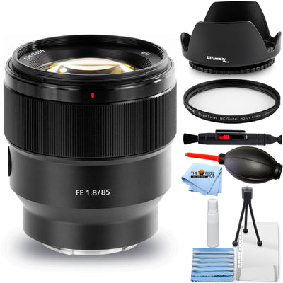 Objectif Sony FE 85 mm f/1.8 SEL85F18 - Ensemble d'accessoires 7 pièces