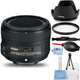 Nikon AF-S NIKKOR 50mm f/1.8G Lens 2199 - Essential UV Filter Bundle Nikon