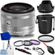 Canon EF-M 15-45mm f/3.5-6.3 IS STM Lens Silver 0597C002 - 12PC Accessory Bundle Canon