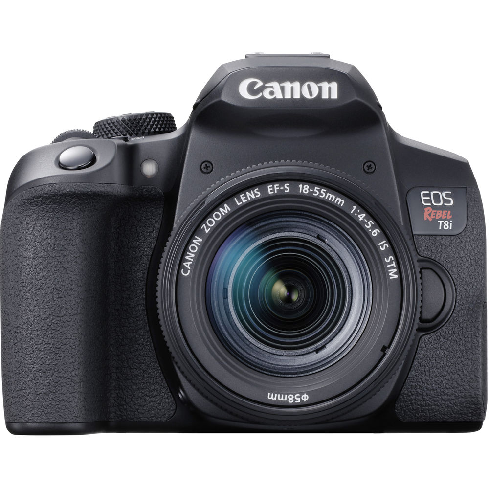 Canon EOS Rebel T8i DSLR avec objectif 18-55 mm 3924C002 - Ensemble essentiel de 64 Go