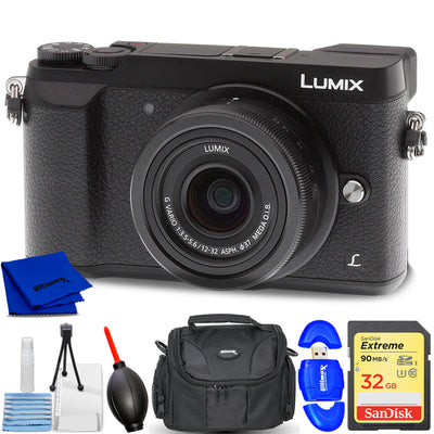 Panasonic Lumix DMC-GX85 Mirrorless Digital Camera with 12-32mm Lens - 7PC Kit