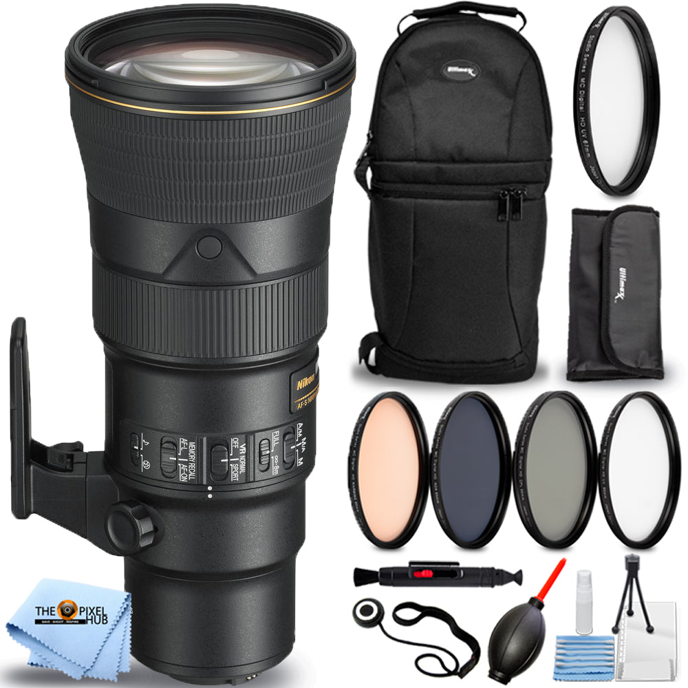 Nikon AF-S NIKKOR 500 mm f/5.6E PF ED VR Objectif 20082 – Lot de 9 accessoires