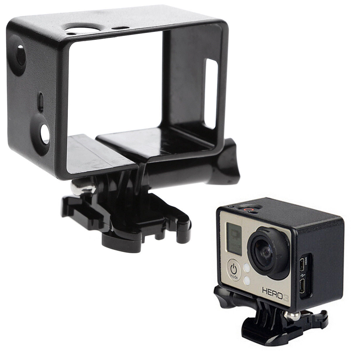 Support de trépied pour boîtier de montage sur bordure de cadre standard pour GoPro HERO4 3+ 3