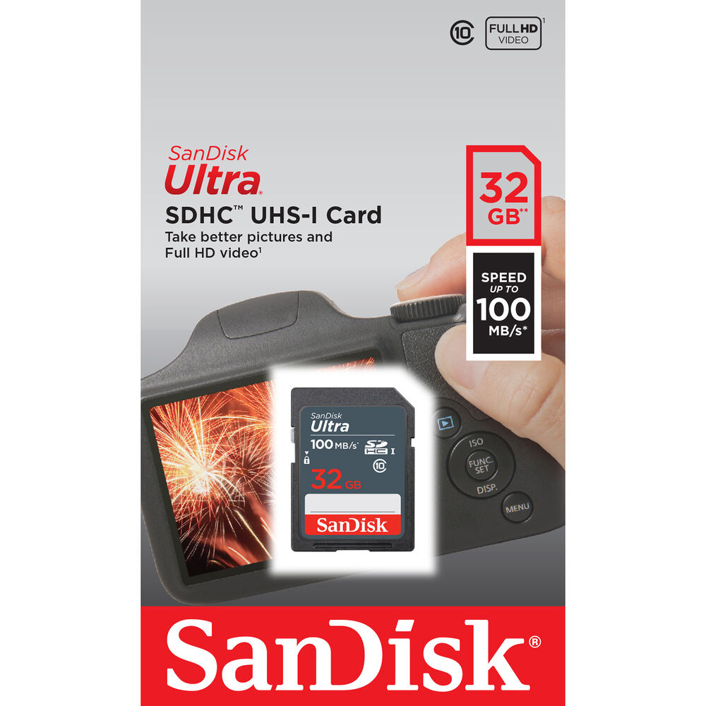 Carte mémoire SanDisk Ultra SDHC UHS-I 32 Go - SDSDUNR-032G-GN6IN