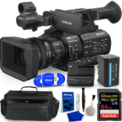 Sony PXW-Z280 4K 3-CMOS 1/2" Sensor XDCAM Camcorder + 64GB + Gadget Case Bundle