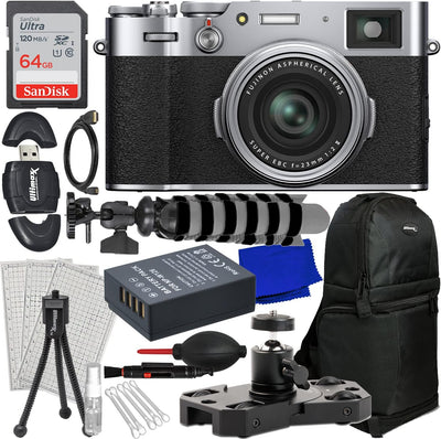 Appareil photo numérique FUJIFILM X100VI (argent) Bundle 1