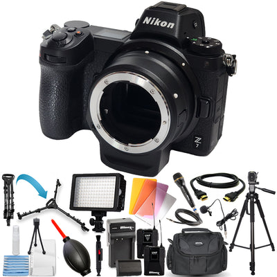 Appareil photo numérique sans miroir Nikon Z 7 avec kit d'adaptateur de monture FTZ Bundle 1