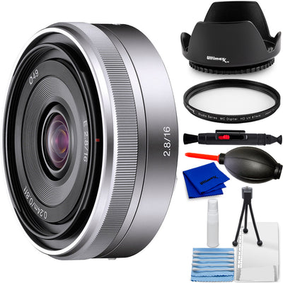 Objectif Sony E 16 mm f/2.8 SEL16F28 – Lot de 7 accessoires