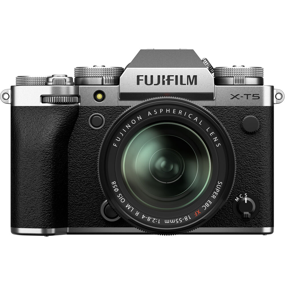 Appareil photo sans miroir FUJIFILM X-T5 avec objectif 18-55 mm argenté - Ensemble d'accessoires 7 pièces