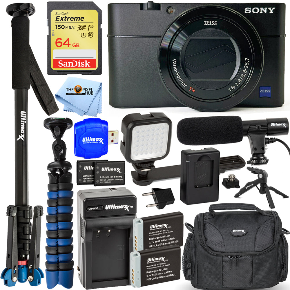 Sony Cyber-shot DSC-RX100 VA Digital Camera - 12PC Accessory Bundle