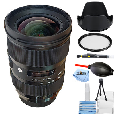 Sigma 24-35mm f/2 DG HSM Art Lens for Canon EF - Essential UV Filter Bundle