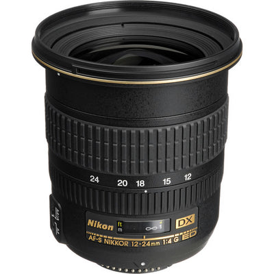 Nikon AF-S DX Zoom-NIKKOR 12-24 mm f/4G IF-ED Objectif 2144 – Ensemble UV essentiel