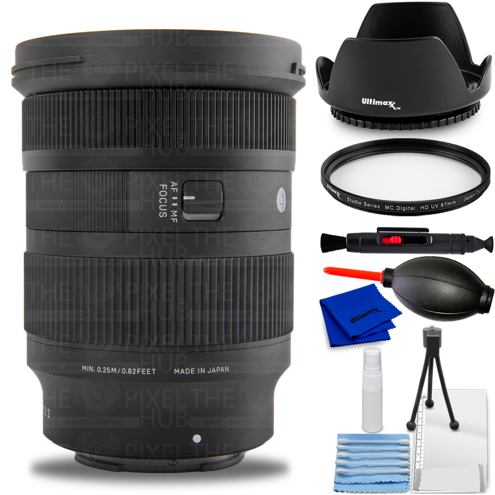 Objectif contemporain Sigma 16-28 mm f/2,8 DG DN (Sony E) 206965 - Kit d'accessoires 7 pièces