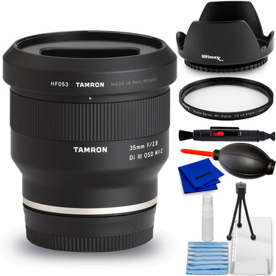 Objectif Tamron 35 mm f/2.8 Di III OSD M 1:2 pour Sony E F053S - Ensemble d'accessoires 7 pièces