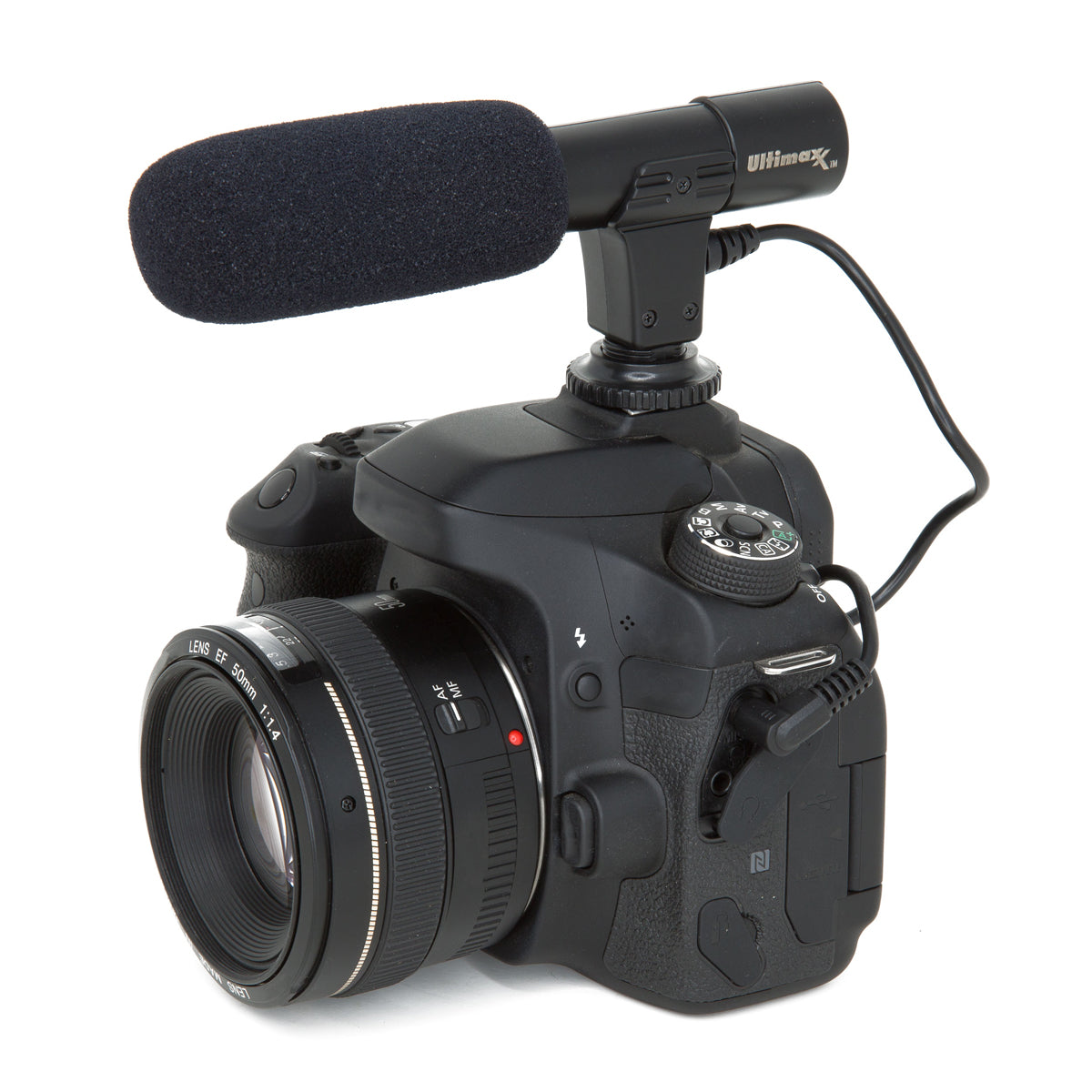 External Interview Video Recording Camera Microphone MIC for Canon Nikon DSLRs