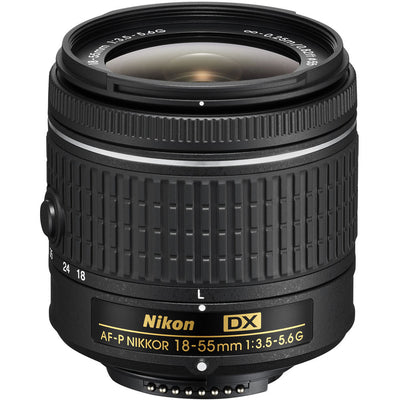 Objectif Nikon AF-P DX NIKKOR 18-55 mm f/3.5-5.6G neuf dans une boîte blanche - Ensemble de filtres UV