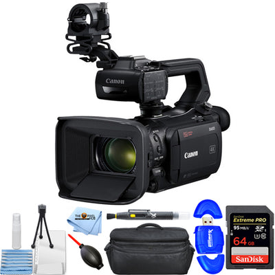 Canon XA55 UHD 4K30 Camcorder with Dual-Pixel Autofocus + 64GB Gadget Bag Bundle