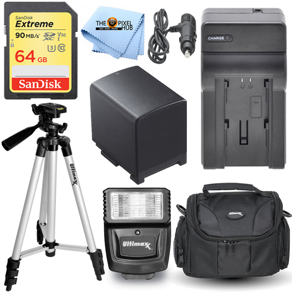 Ensemble d'accessoires essentiels pour Canon HF G50, G60, XA40, XA45, XA50, XA10, XA11