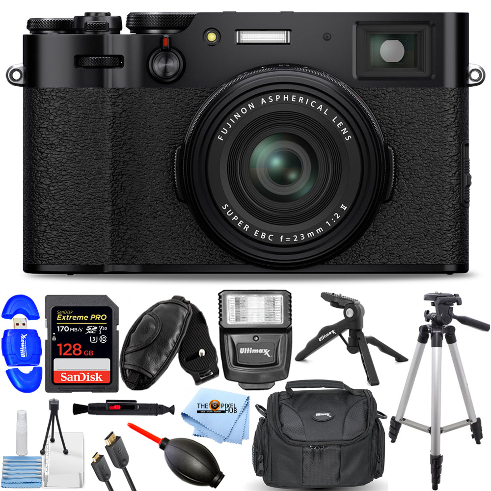 Appareil photo numérique FUJIFILM X100V (noir) 16643000 - Ensemble d'accessoires 12PC