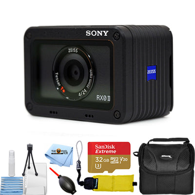 Appareil photo numérique Sony Cyber-shot DSC-RX0 II DSC-RX0M2 - Offre groupée Action 32 Go