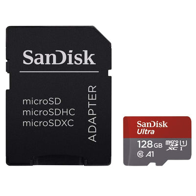 SanDisk 128GB Ultra microSDXC UHS-I Memory Card with Adapter SDSQUAR-128G-GN6MA