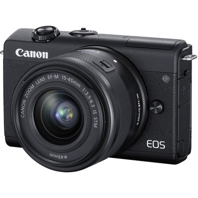 Appareil photo numérique Canon EOS M200 avec objectif 15-45 mm (noir) - Ensemble d'accessoires 20 pièces