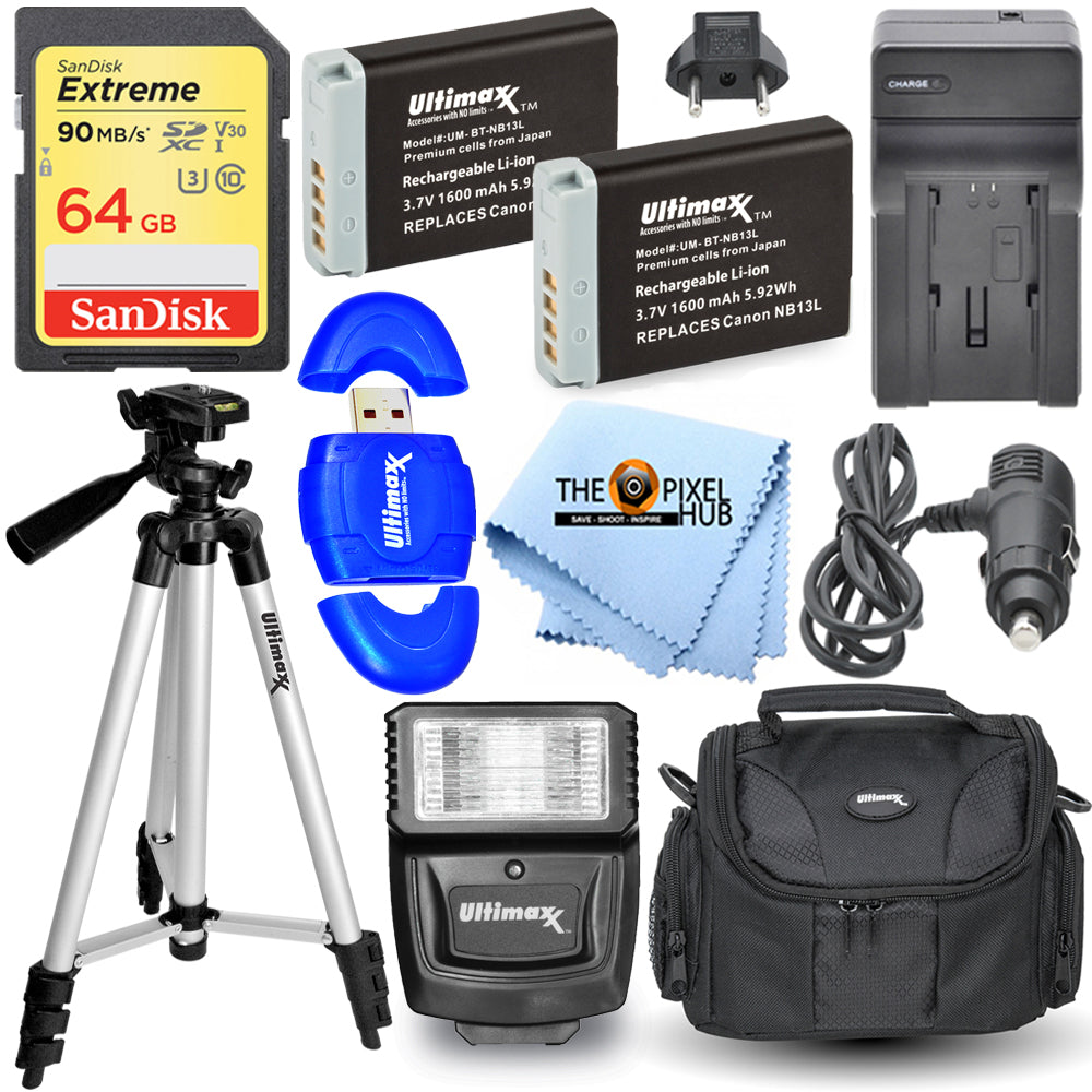 Kit d'accessoires MEGA pour Canon SX720 SX730 SX740 SX620 G7 X II III G5 X III