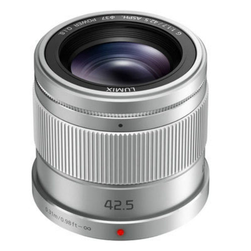 Panasonic Lumix G 42,5 mm f/1,7 ASPH. Objectif POWER OIS (argent) - H-HS043K