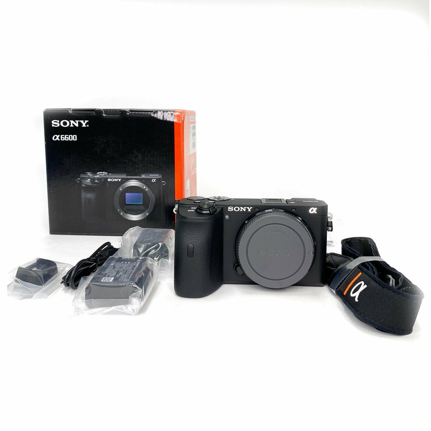 Appareil photo numérique sans miroir Sony Alpha a6600 (boîtier uniquement) + 32 Go + pack EXT BATT