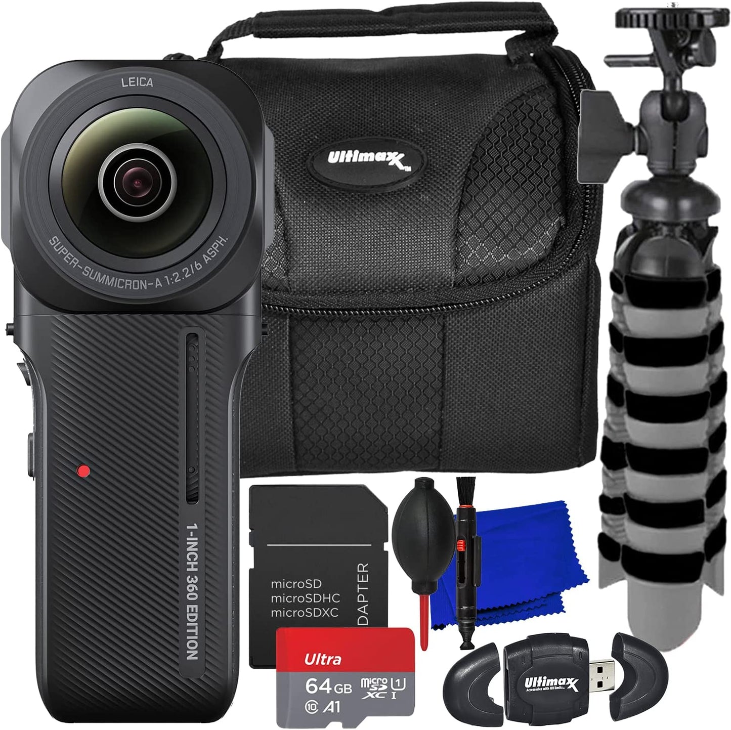 Caméra Insta360 ONE RS 1 pouce édition 360 CINRSGP/D - Ensemble d'accessoires 9 pièces