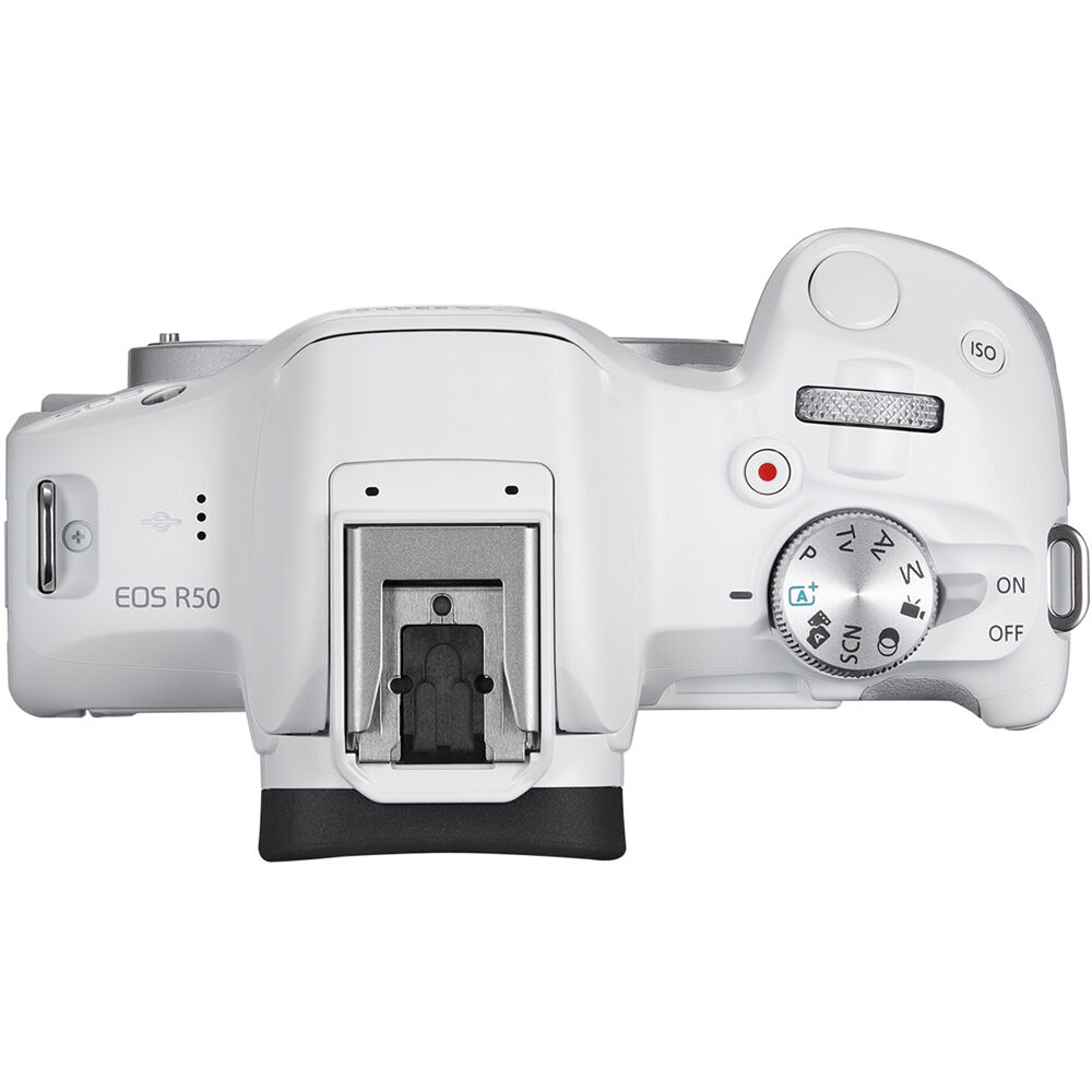 Appareil photo sans miroir Canon EOS R50 (blanc) 5812C002 - Ensemble d'accessoires 12 pièces