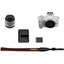 Canon EOS M50 Mark II Mirrorless Camera with 15-45mm Lens (White) - 18PC Bundle