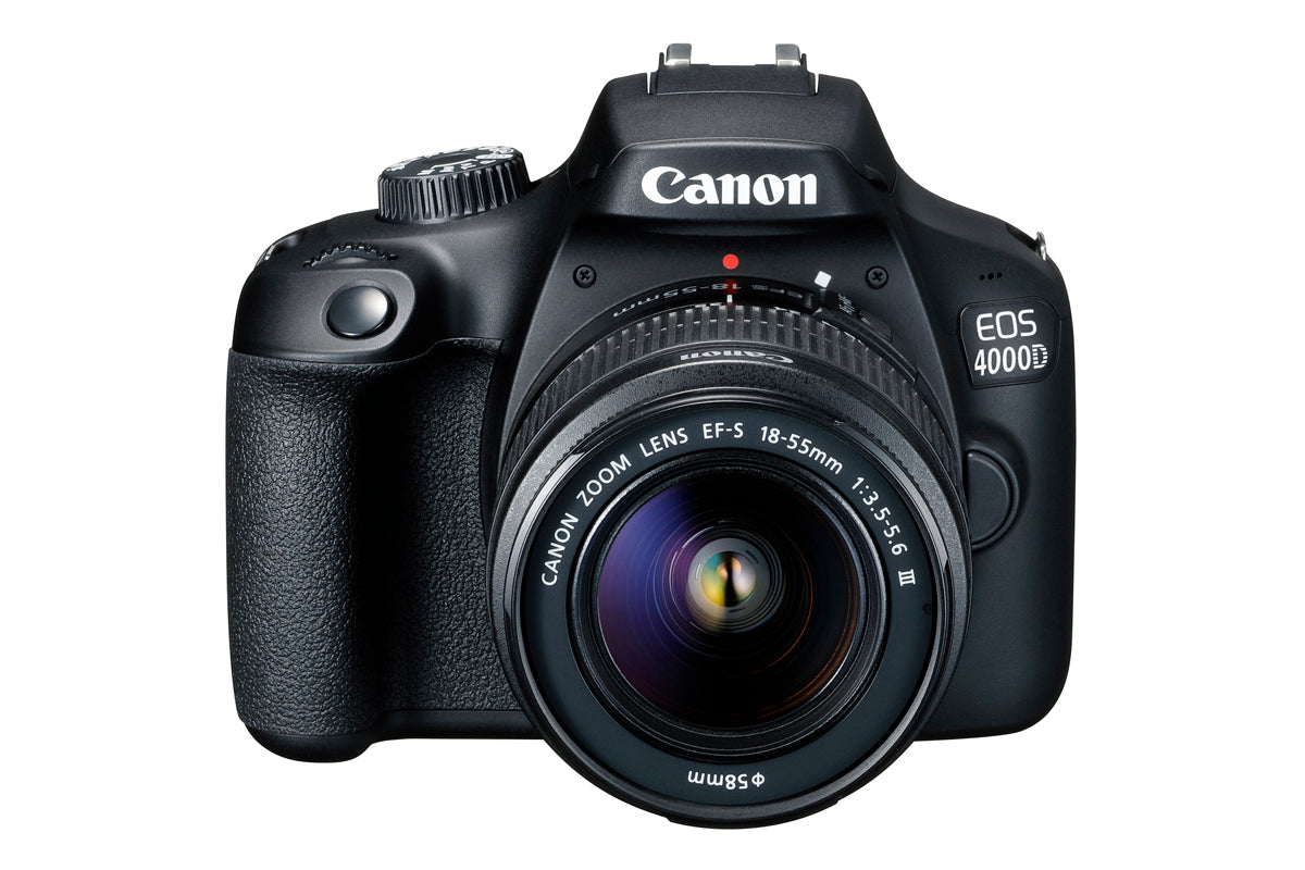 Canon EOS 4000D / Rebel T100 avec objectif 18-55 mm + 64 Go + kit de filtres