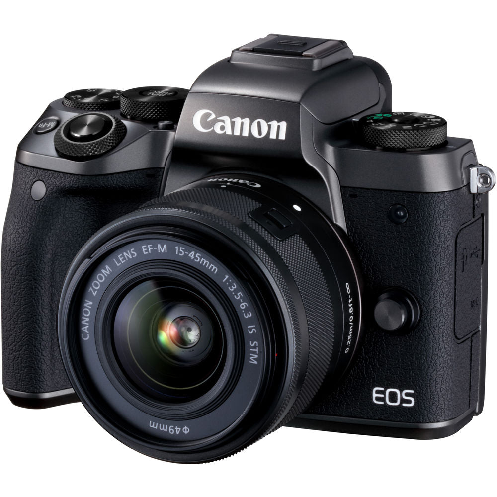 Appareil photo numérique sans miroir Canon EOS M5 avec objectif 15-45 mm - Ensemble d'accessoires 12 pièces