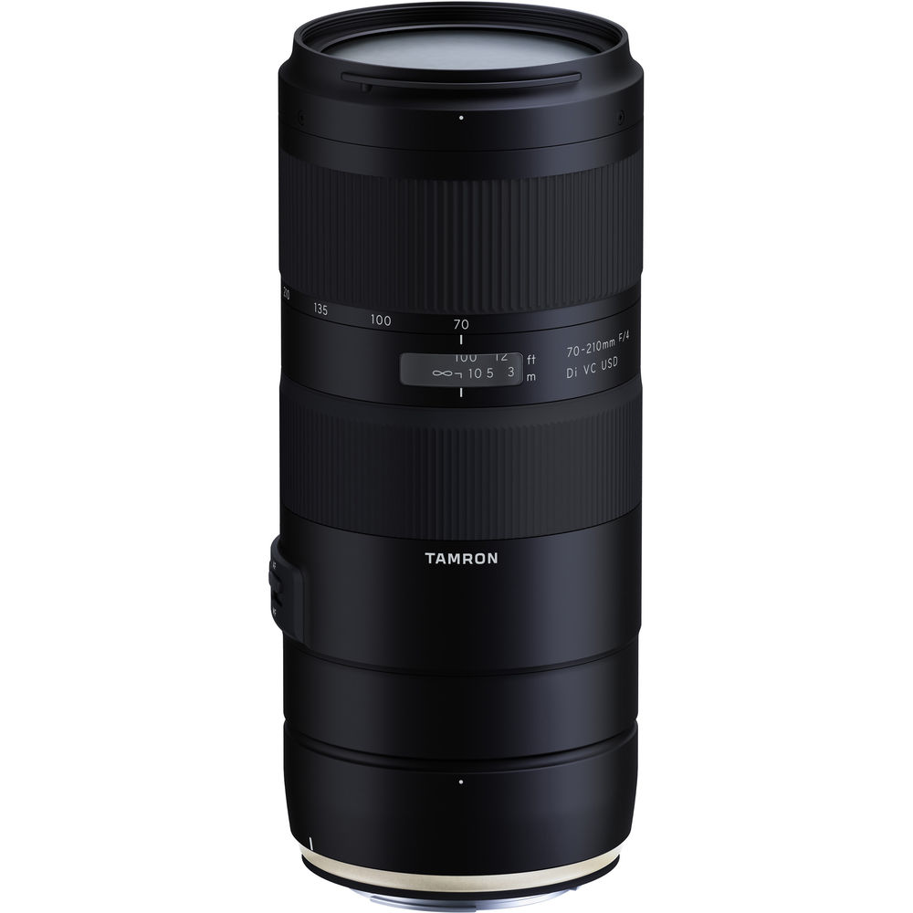 Objectif Tamron 70-210 mm f/4 Di VC USD pour Canon EF + kit de filtres + lot de capot tulipe