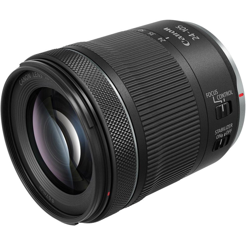 Objectif Canon RF 24-105 mm f/4-7.1 IS STM 4111C002 + ensemble de filtres UV, boîte ouverte