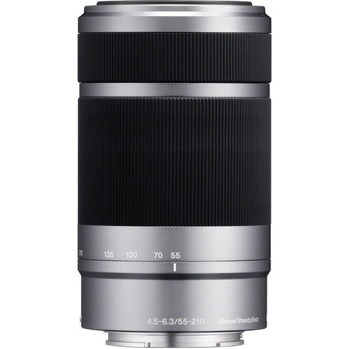 Objectif Sony E 55-210 mm f/4.5-6.3 OSS (argent) SEL55210 – Ensemble UV essentiel