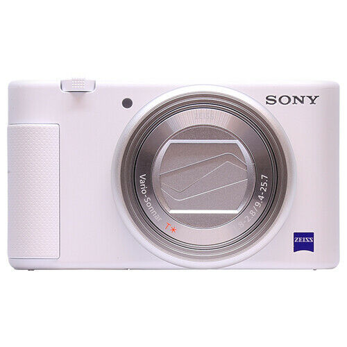 Appareil photo numérique compact Sony ZV-1 20,1 MP (blanc) - Ensemble d'accessoires de 12 pièces pour vlogging