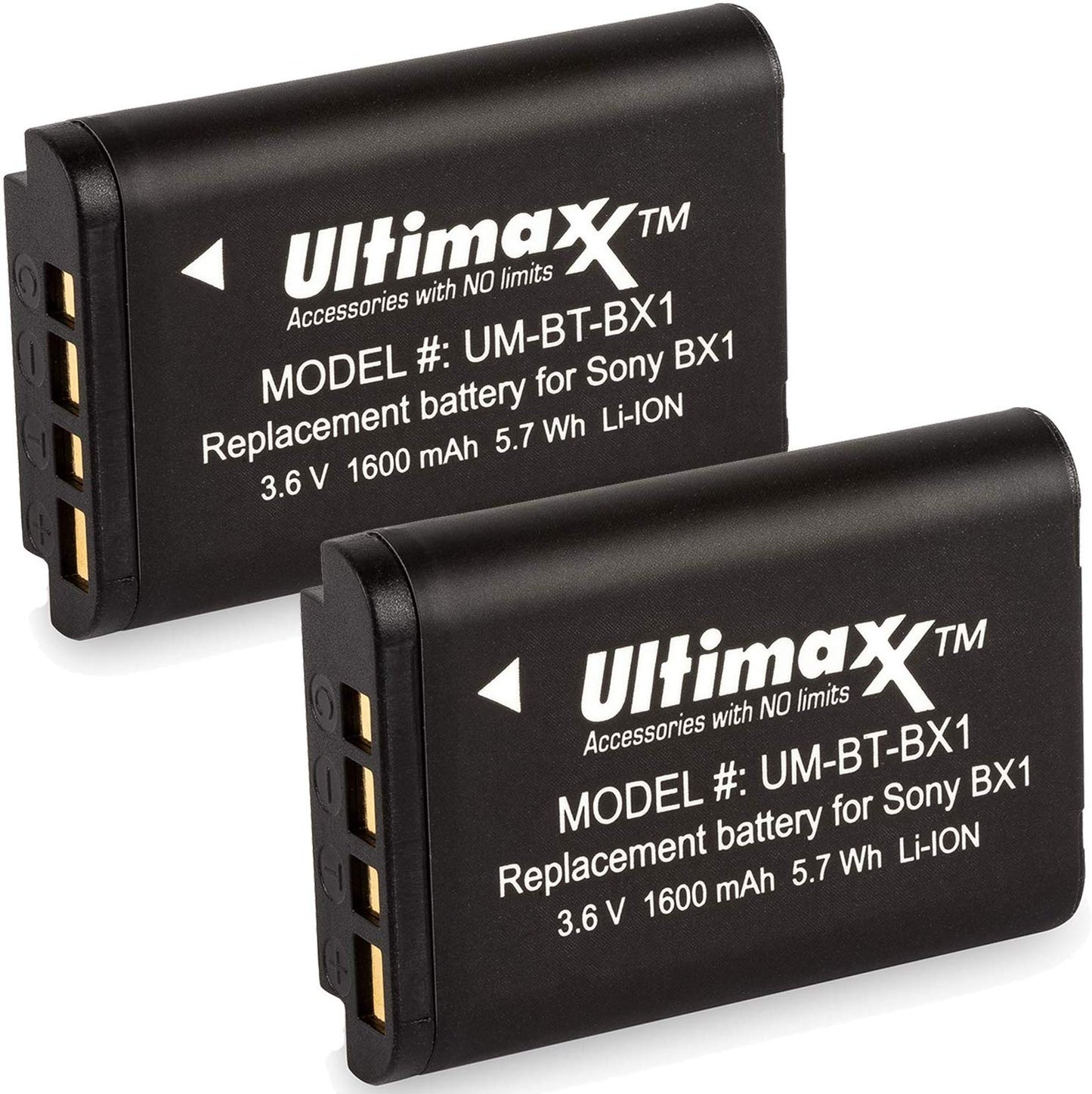 2x Batteries de remplacement NP-BX1 pour appareil photo Sony Cyber-Shot DSC-RX100 RX100 RX1