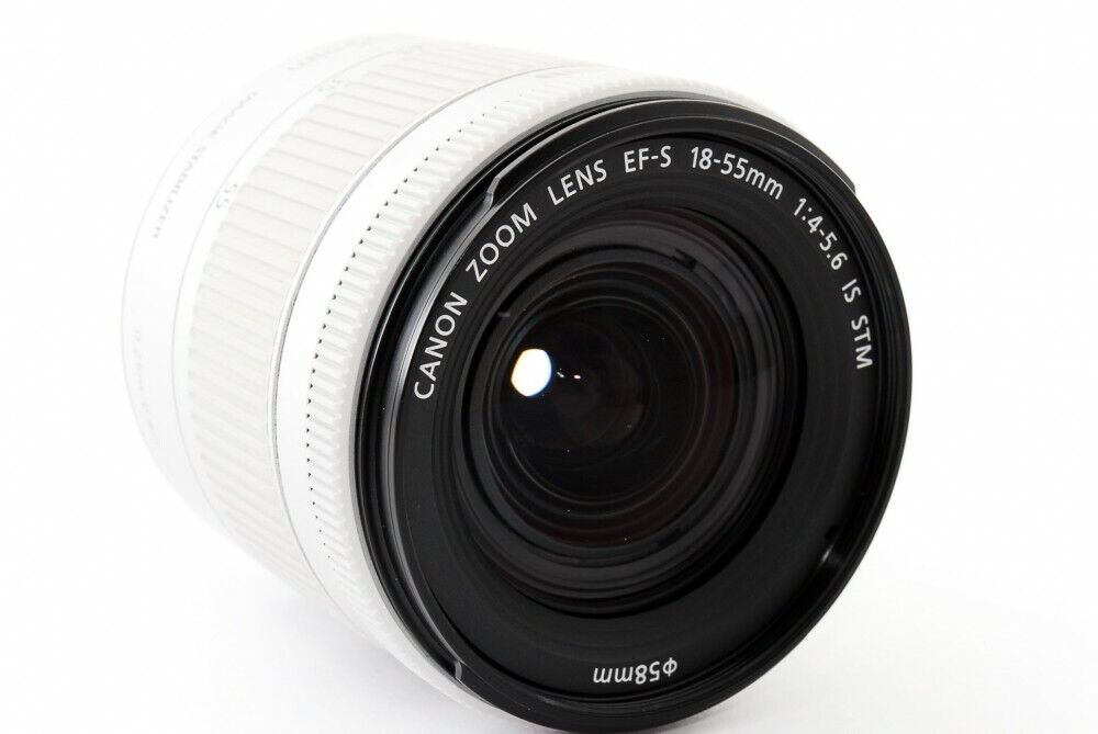 Canon EF-S 18-55mm f/4-5.6 IS STM Lens (White, White Box)