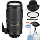 Nikon AF-S NIKKOR 80-400mm f/4.5-5.6G ED VR Lens 2208 - 7PC Accessory Bundle Nikon