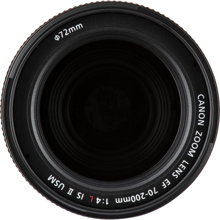 Objectif Canon EF 70-200 mm f/4L IS II USM + objectifs macro/gros plan + pochette