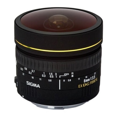 Objectif Fisheye circulaire Sigma 8 mm f/3,5 EX DG pour appareils photo reflex Nikon